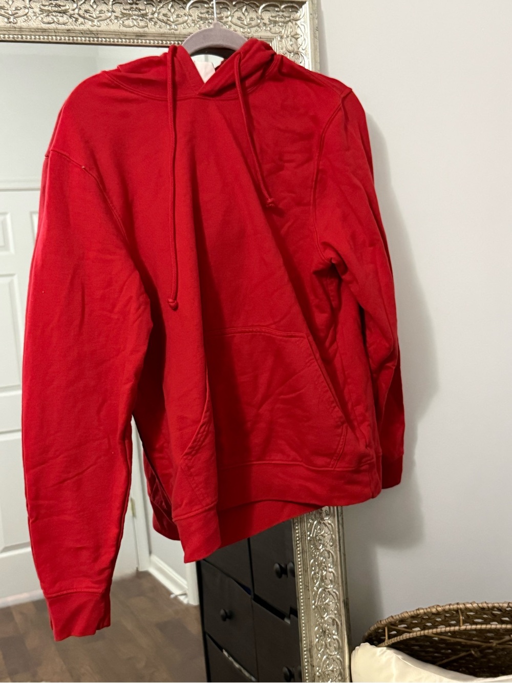 Makers Market Bright Red Men's Crewneck Hoodie